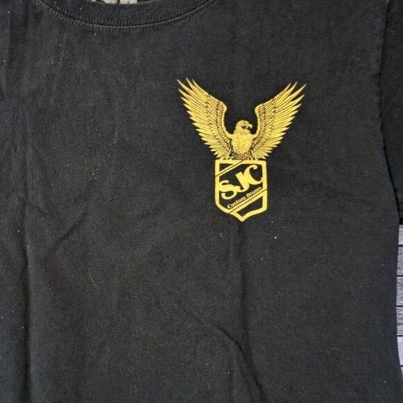 Retro SJC CUSTOM DRUMS LOGO Mens Small Shirt - Picture 3 of 7